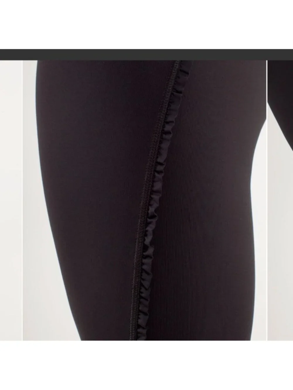 Lululemon Run: Fast And Free Crop Black / Metallic Silver / Coal
